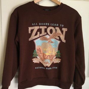 Forever 21 Zion National Park Crewneck Sweatshirt - Women's US Size S